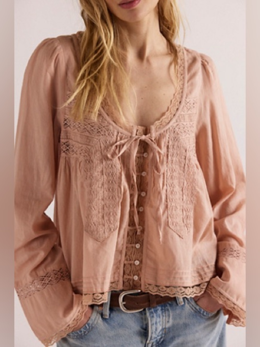 NWT Free People Forevermore top in Maple Sugar size XS